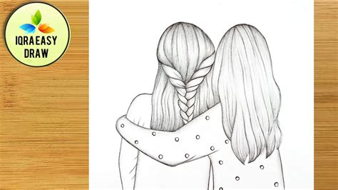 cute sister drawing|easy drawings for sisters.